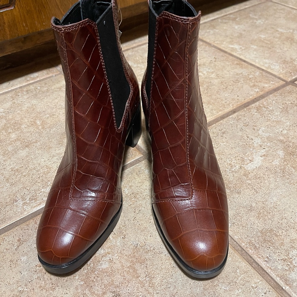 Rag & Bone Hazel Croc Booties - Picture 4 of 7